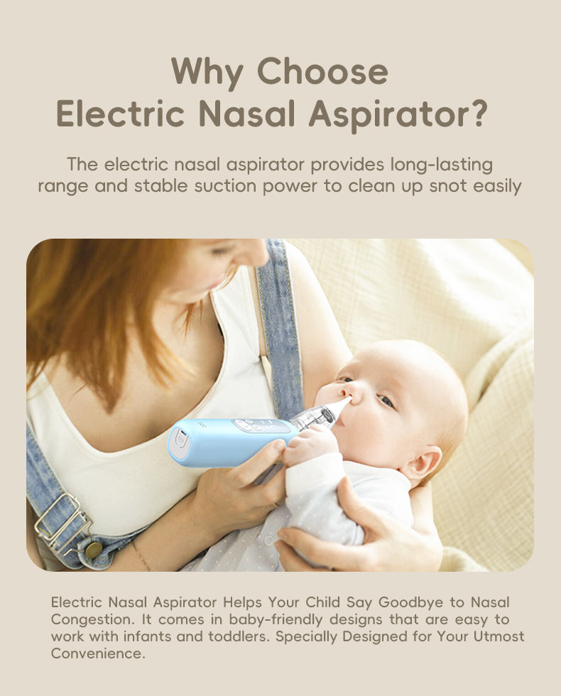BC026 Professional Electric Nasal Aspirator | 5-Speed 65kPa Quiet
